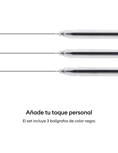 Cricut Extra Fine Point Pens 0,3 mm: 3 negros y adaptador
