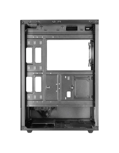 Torre Mars Gaming MC-XO Negro con doble cristal templado