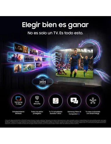 Smart TV Samsung U8075H 85" Crystal UHD 4K con Tizen 2026
