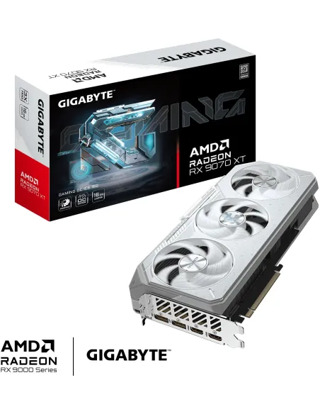 GIGABYTE Radeon RX 9070 XT GAMING OC ICE 16GB GDDR6 White