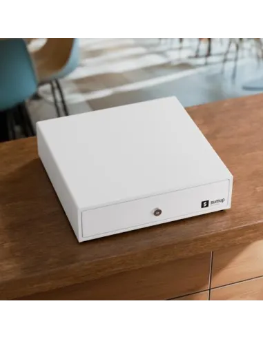 SumUp Cash Drawer blanco | para TPV 5 billetes y 8 monedas
