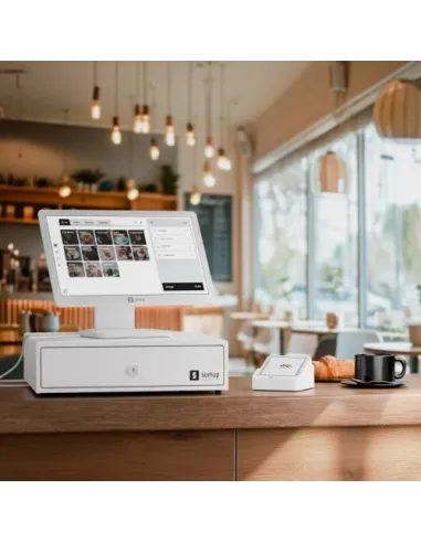 SumUp Cash Drawer blanco | para TPV 5 billetes y 8 monedas