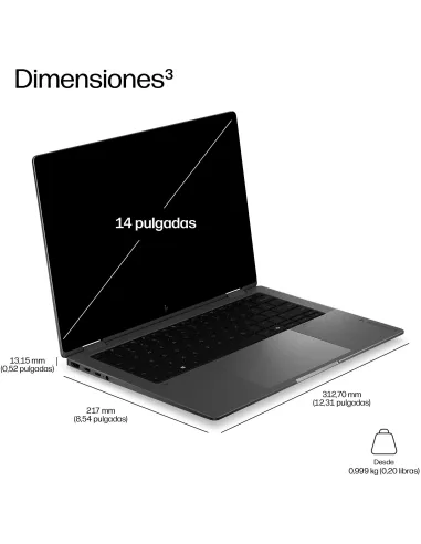 Portátil Ultrabook HP EliteBook X G2i 14" DE6Y4ET y Wi-Fi 7