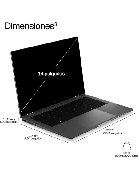 Portátil Ultrabook HP EliteBook X G2i 14" DE6Y4ET y Wi-Fi 7