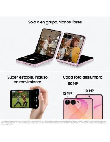 Móvil Plegable Samsung Galaxy Z Flip8 5G 12GB 256GB Rosa
