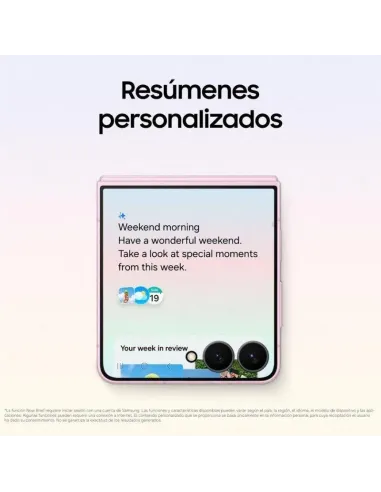 Móvil Plegable Samsung Galaxy Z Flip8 5G 12GB 256GB Rosa