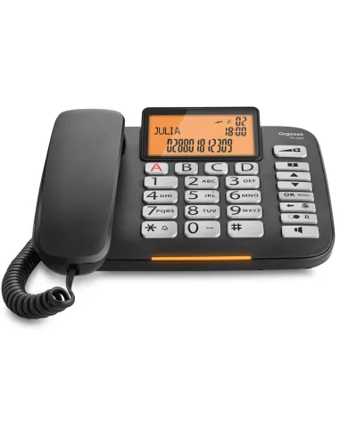 Gigaset DL580 Teléfono Fijo Teclas Grandes Negro