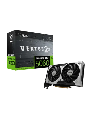 MSI GeForce RTX 5060 VENTUS 2X OC V1 8GB GDDR7 Reflex 2 RTX AI DLSS4