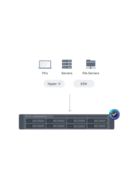 NAS Synology RackStation RS1226RP+ 8 bahías con redundancia