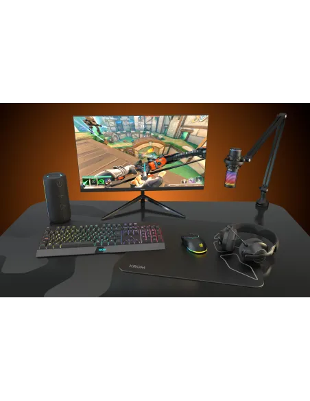 Krom Phase Wireless Negro: headset gaming triple conexión