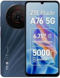ZTE Blade A76 5G 6GB/128GB Negro-NTETMO3353