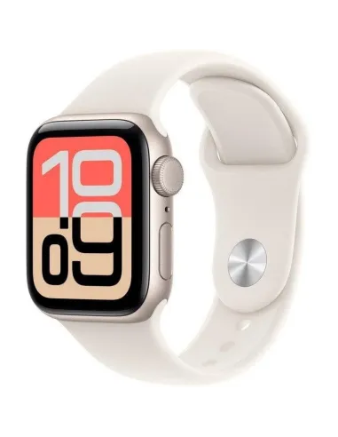 Apple Watch SE 3 GPS 40 mm Caja de Aluminio Blanco Estrella con Correa Deportiva Blanco Estrella (Talla S/M)