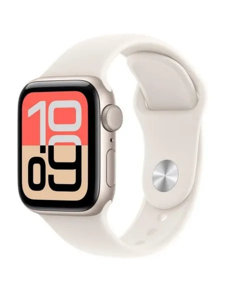 Apple Watch SE 3 GPS 40 mm Caja de Aluminio Blanco Estrella con Correa Deportiva Blanco Estrella (Talla S/M)