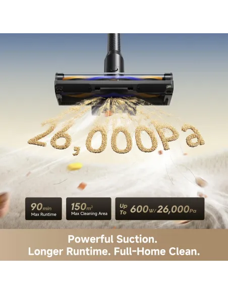 Dreame R20 Pro: aspiradora 600W, 90 min, TangleCut y 200AW