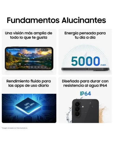 Samsung Galaxy A27 5G 6GB 128GB 6.7" Negro pantalla 120Hz