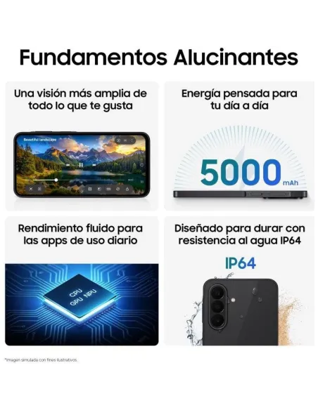 Samsung Galaxy A27 5G 6GB 128GB 6.7" Negro pantalla 120Hz