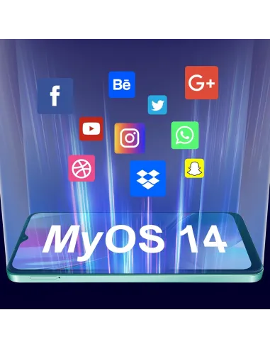 ZTE Blade A35e 2GB/64GB Gris móvil Android 14 4G básico