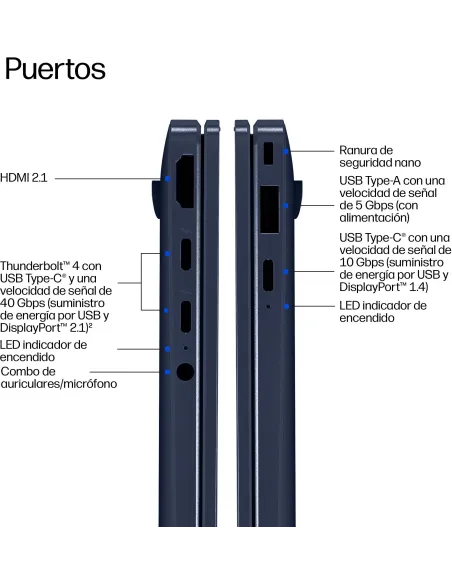 HP EliteBook X G2i 14" DE6Z0ET , pantalla OLED 3K 32GB y 1TB