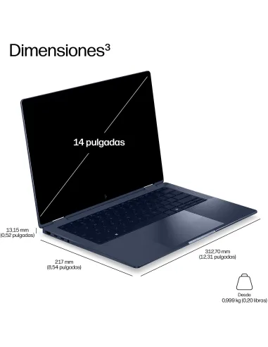 HP EliteBook X G2i 14" DE6Z0ET , pantalla OLED 3K 32GB y 1TB