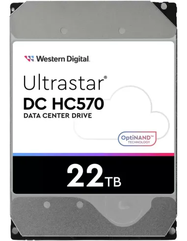 WD Ultrastar DC HC570 22TB Disco Duro HDD 7200rpm 512MB SATA III Alto Rendimiento