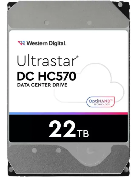 WD Ultrastar DC HC570 22TB Disco Duro HDD 7200rpm 512MB SATA III Alto Rendimiento