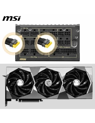 MSI MEG Ai1600T PCIE5 1600W 80 Plus Titanium Full Modular