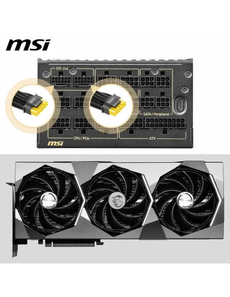 MSI MEG Ai1600T PCIE5 1600W 80 Plus Titanium Full Modular