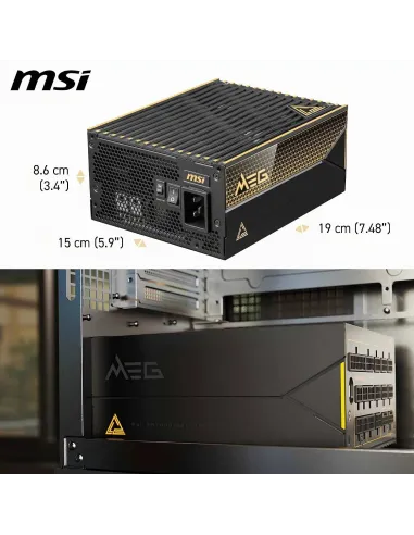 MSI MEG Ai1600T PCIE5 1600W 80 Plus Titanium Full Modular