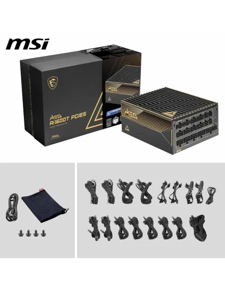 MSI MEG Ai1600T PCIE5 1600W 80 Plus Titanium Full Modular