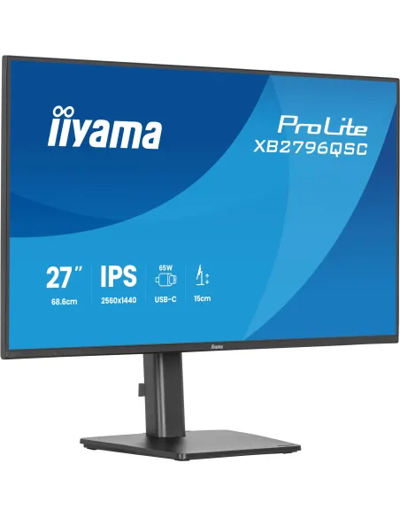 iiyama ProLite XB2796QSC-B1: monitor QHD USB-C 65 W de 27"