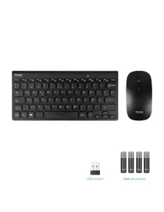 TooQ TQKMW-3101-B Kit de Teclado y Ratón inalámbricos compacto-FTRCTR0276