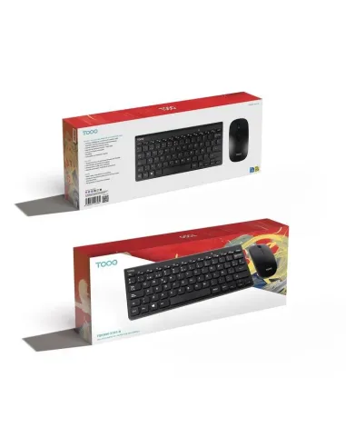 TooQ TQKMW-3101-B: kit inalámbrico compacto de 78 teclas