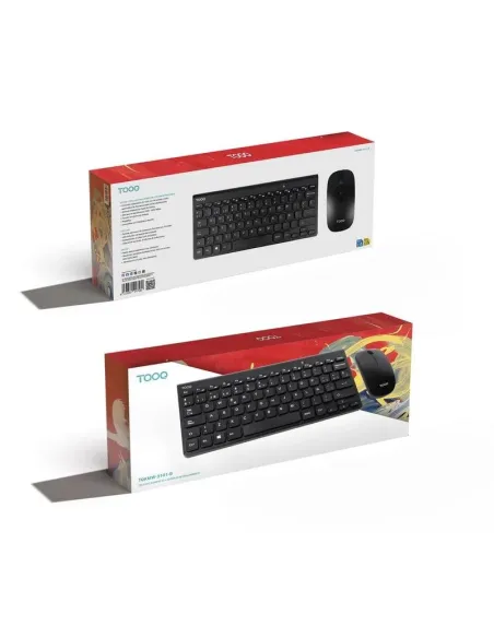 TooQ TQKMW-3101-B: kit inalámbrico compacto de 78 teclas