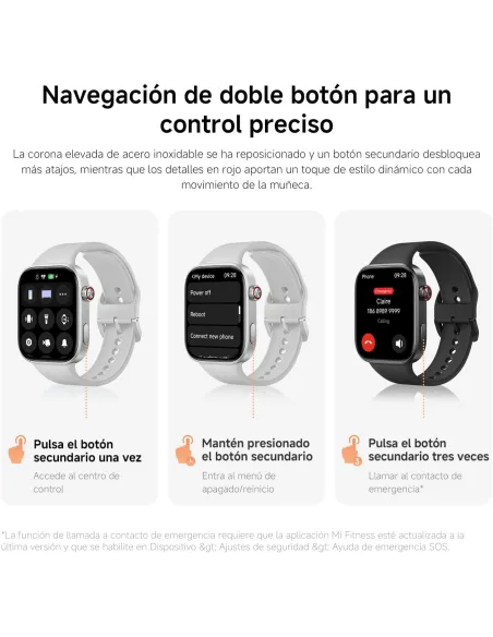 Xiaomi Redmi Watch 6 NFC Obsidian Black: AMOLED 2,07 y GNSS
