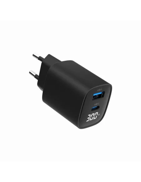 Cargador Gembird TA-UC-PDQC30LCD-BK-01 30W USB-C PD y LCD