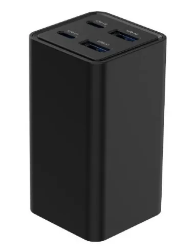 Cargador Gembird TA-UC-2A2C-PD65-01-BK 65W GaN 4 puertos