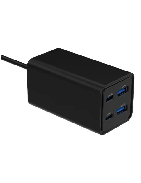 Cargador Gembird TA-UC-2A2C-PD65-01-BK 65W GaN 4 puertos