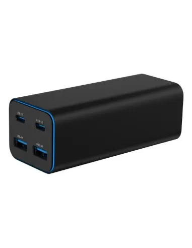 Cargador Gembird TA-UC-2A2C-PD100-01-BK 100W GaN 4 USB mesa