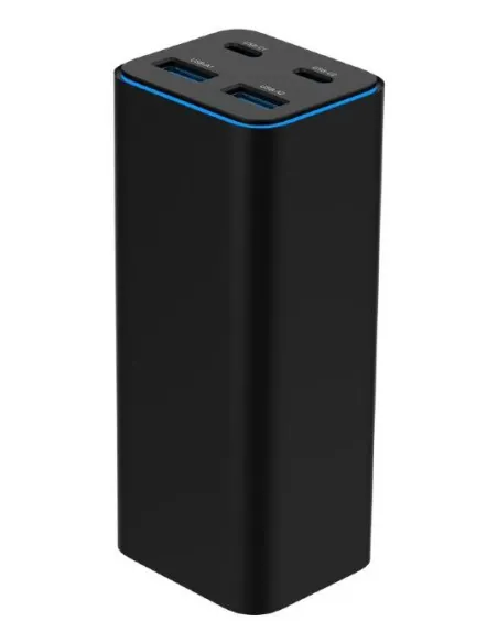 Cargador Gembird TA-UC-2A2C-PD100-01-BK 100W GaN 4 USB mesa