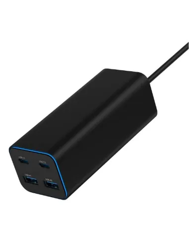 Cargador Gembird TA-UC-2A2C-PD100-01-BK 100W GaN 4 USB mesa