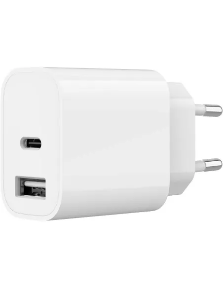Gembird TA-UC-2AC12-01 12W Blanco Cargador USB 2 Puertos 2.1A Protección Sobrecarga