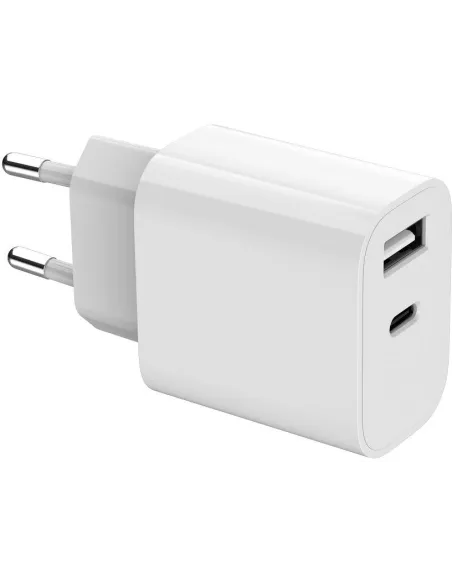 Cargador Gembird TA-UC-2AC12-01 12W blanco USB-C/A dual