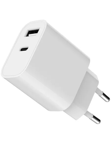 Cargador Gembird TA-UC-2AC12-01 12W blanco USB-C/A dual