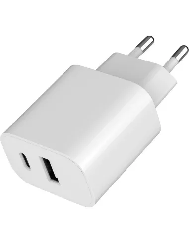 Cargador Gembird TA-UC-2AC12-01 12W blanco USB-C/A dual