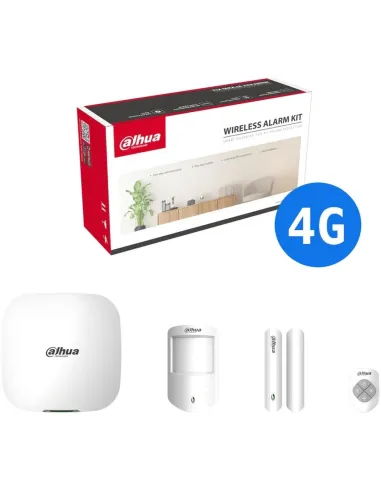 Dahua DHI-ART-ARC3800H-03-FW2(868) Kit de Alarma Inalámbrica 4G LTE 868MHz hasta 8 Cámaras IP