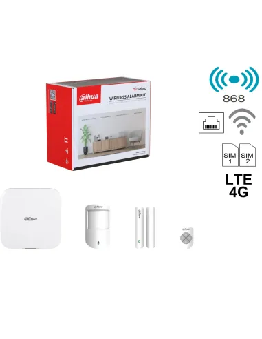 Dahua DHI-ART-ARC3800H-03-FW2(868): kit alarma 4G AirShield