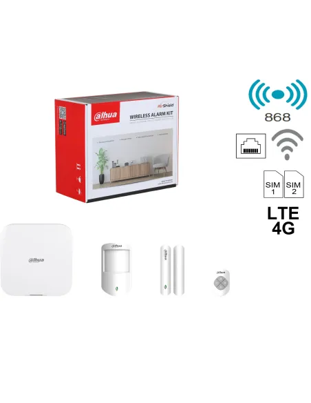 Dahua DHI-ART-ARC3800H-03-FW2(868): kit alarma 4G AirShield