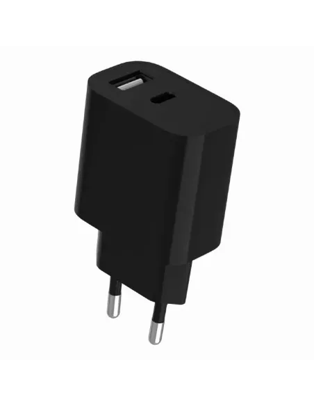 Cargador Gembird TA-UC-2AC12-01-BK 12W negro USB-C/A dual
