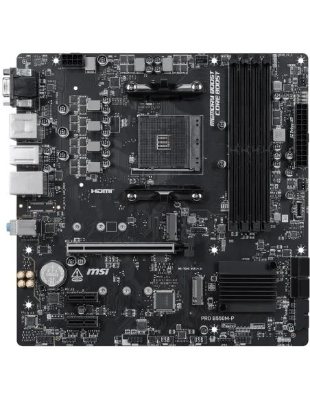 Placa base MSI PRO B550M-P WIFI6E AM4 mATX 2 M.2 PCIe 4.0