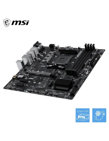 Placa base MSI PRO B550M-P WIFI6E AM4 mATX 2 M.2 PCIe 4.0